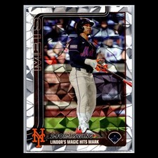 2025 Topps Update Series #US290 Francisco Lindor Diamante Foil Parallel