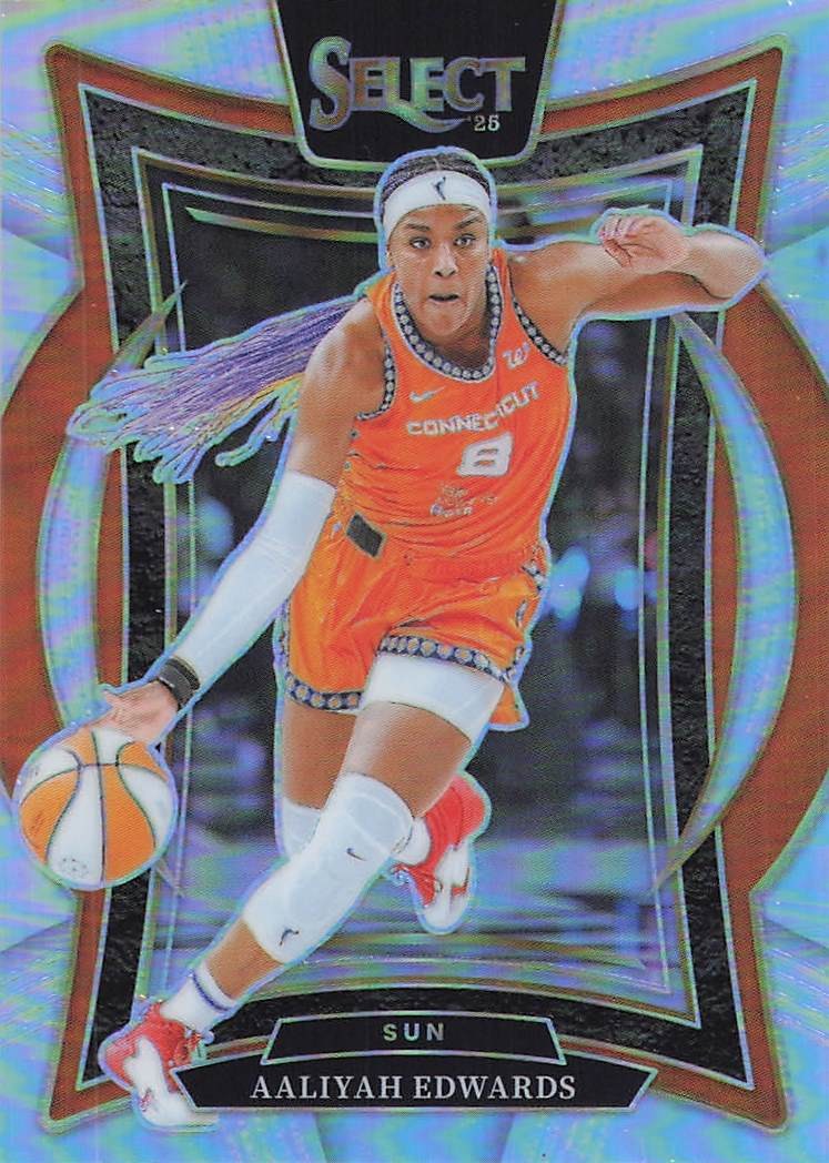 2025 Panini Select WNBA #32 Aaliyah Edwards Silver Prizms