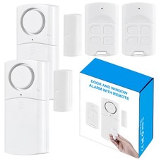 Door Alarm with Remote, Wireless Window Alarms 120DB Open Sensor with Multipl...