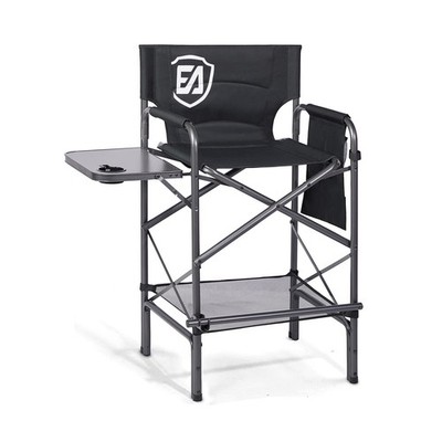 EVER ADVANCED 30.7'' Seat Height Directors Chair for Makeup Artist with Side T...