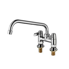 Stainless Tap Commercial Faucet Double Mixer Catering Kitchen Diaminox T2