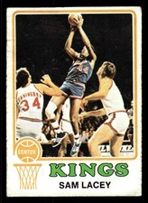 1973-74 Topps #85 Sam Lacey - KC-Omaha Kings (Low Grade)