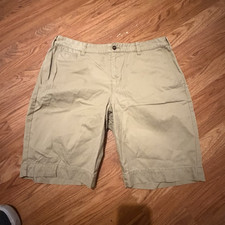 Polo Ralph Lauren Boys Size 14 Beige Cotton Twill Chino Shorts Flat Front