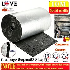 10M Aluminum💖Foil Thermal Insulation Mat Heat Sound Proof Wall Roof Shed Camper