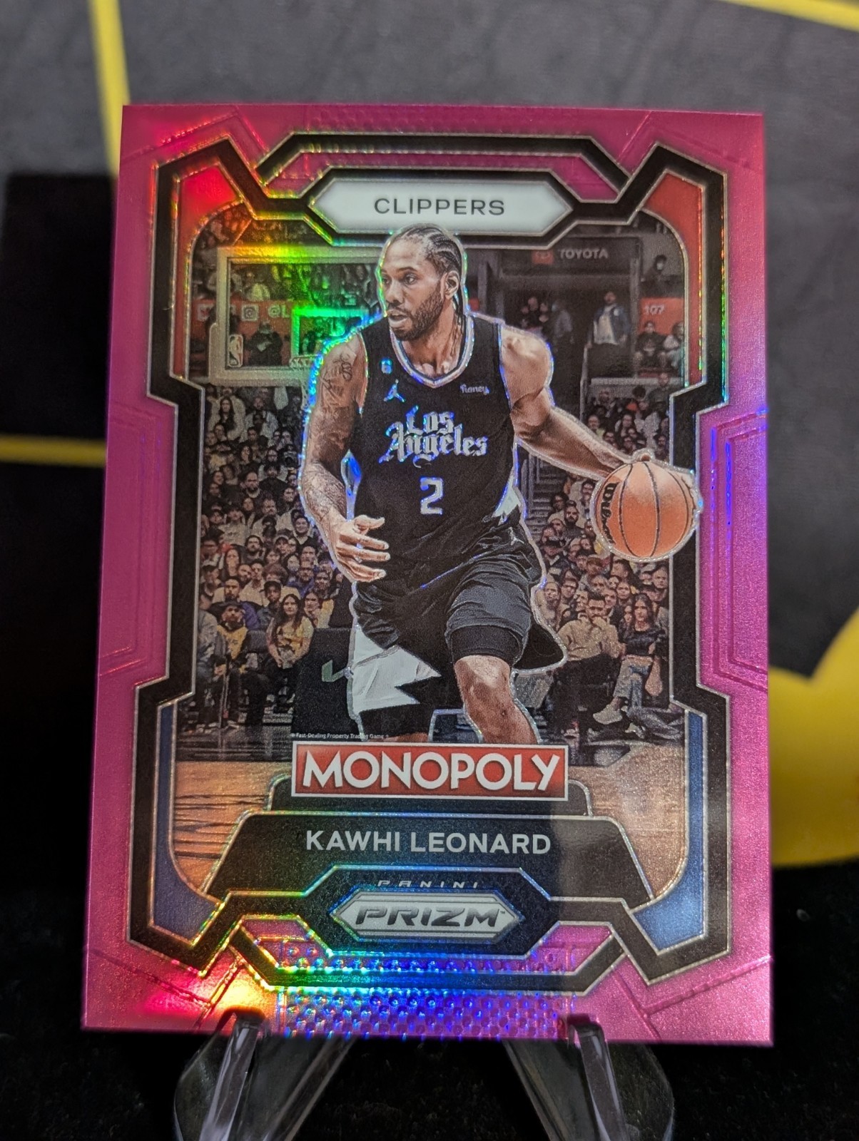 2023-24 Panini Prizm Monopoly Kawhi Leonard /149 Pink Prizm #37