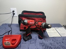 Milwaukee M12 FUEL 12V Hammer Drill Impact Dr...