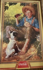 Metal Sign, Coca-Cola, Norman Rockwell, 15 By 9 Inches