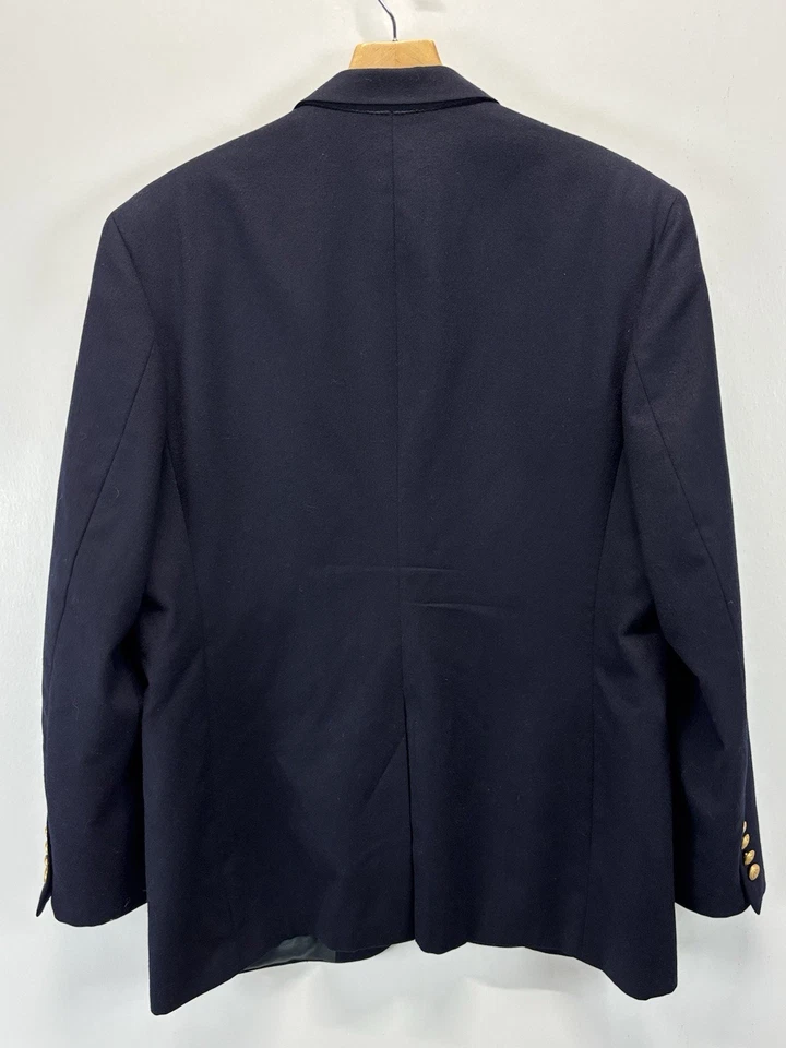Chaqueta Blazer De Colección Gap Azul Marino Lana Talla 42 Para Hombre Botones Dorados Hecha en EE. UU. Años 80 90 Foto 3 de 4
