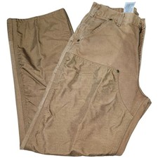 Carhartt Brown Double Knee Dungree Fit Elmwood Pants. Sz. 34x32