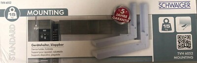 Wandhalter für Mikrowelle und Kleingeräte  SCHWAIGER -TVH6052 012 Klapbar Weß