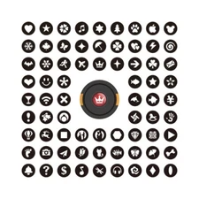 72 Pattern Bokeh Effect Lens Cap Cover Filter for Canon Nikon Sony Yongnuo Sigma