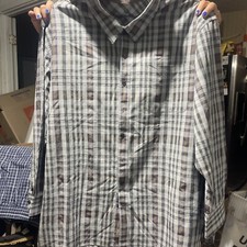 NWT Tommy Bahama CANYON BEACH COZY CHECK Teal Bay Blue FLANNEL Shirt 3XLB 3XB