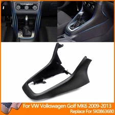 Interior Center Console Frame Trim Shift Panel Cover For 2009-2013 VW Golf 6 MK6