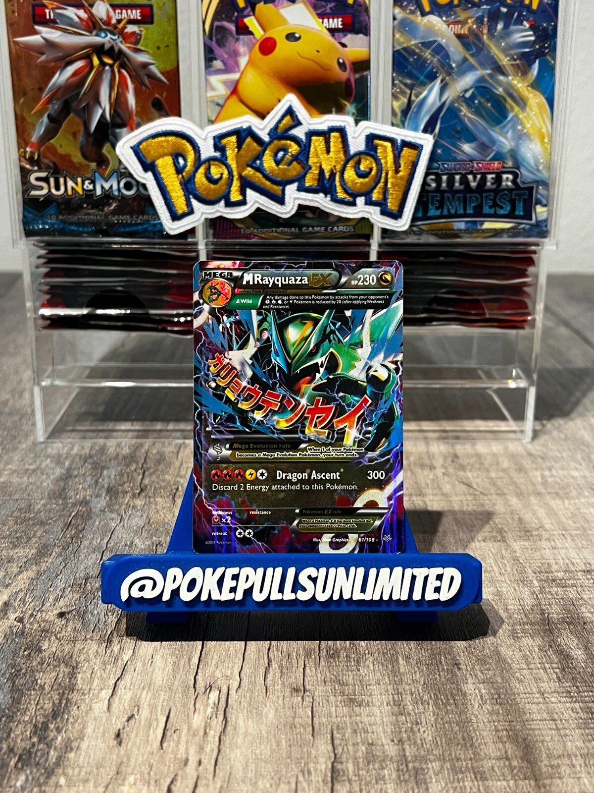 M Rayquaza EX 61/108 XY Roaring Skies Ultra Holo Rare Card Pokemon TCG