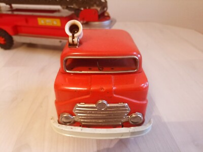 Jouet Camion De Pompier Gama En Tôle - Allemagne - Vintage Collectionneur