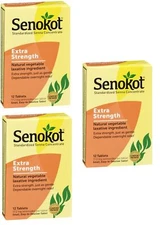 Senokot Extra Strength Tablets sennosides 12 Tablets X 3 Packs