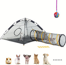 Cat Tent for Indoor and Outdoor Cat Enclosures One Tunnel Included 