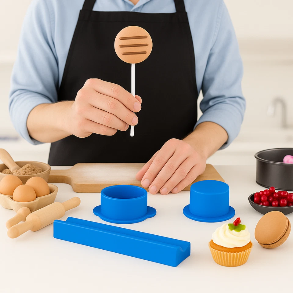 Juego de moldes circulares para pasteles CakePopPro con bandeja de 9 pulgadas - Fácil para hacer círculos para hacer estallar pasteles Foto 2 de 4