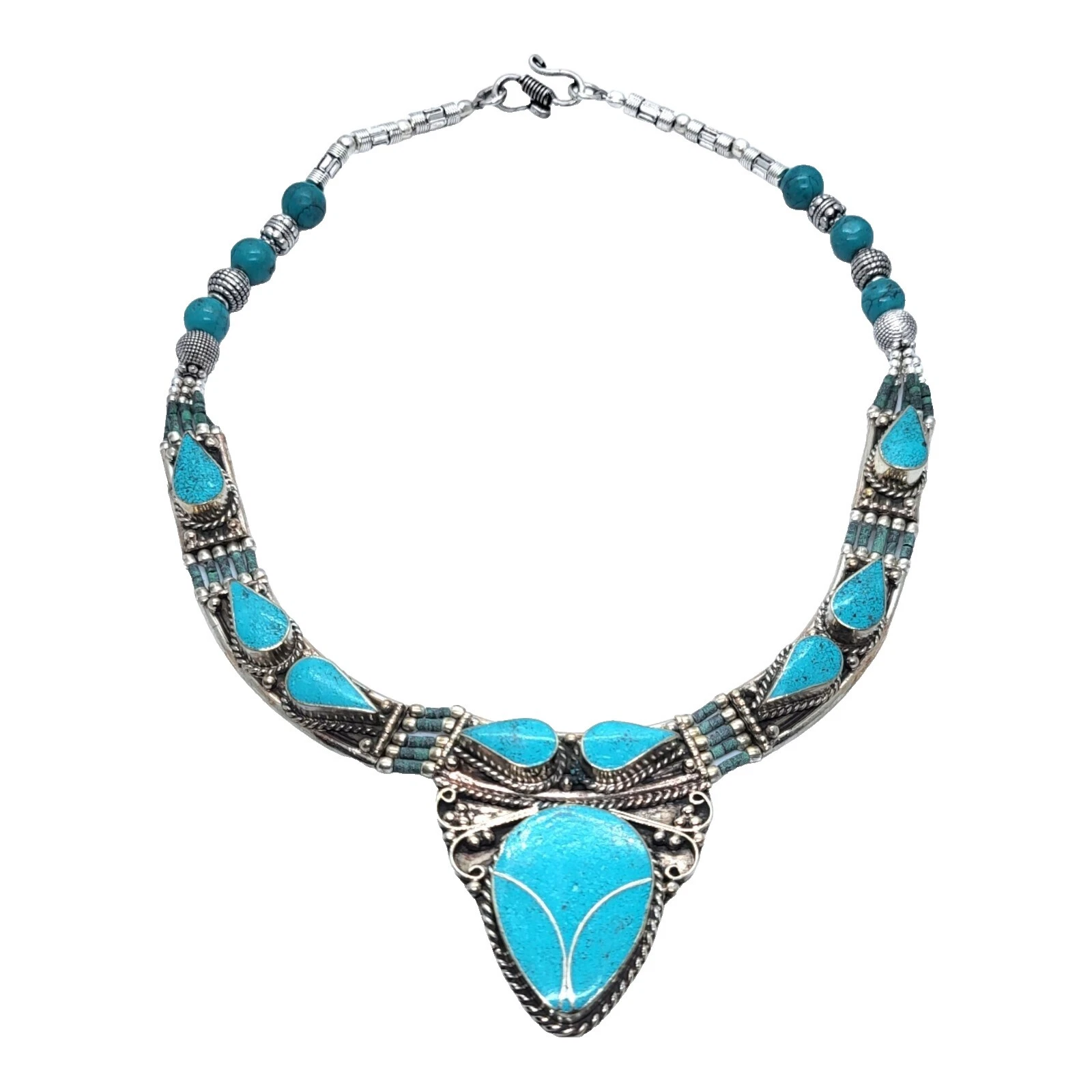 Collares y colgantes gargantilla turquesa de moda