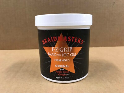 BraidMasters EZ Grip Braid & Loc Gel - Firm Hold W/ Apple Cider Vinegar