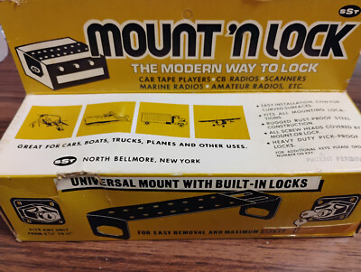 SST Mount 'N Lock ML-1 Universal Mount w/ Lock  CB/Scanner/Radio - New Old Stock
