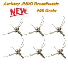 12x 100grain Archery Broadheads Small Animal Game Judo long claw Arrowhead Tips