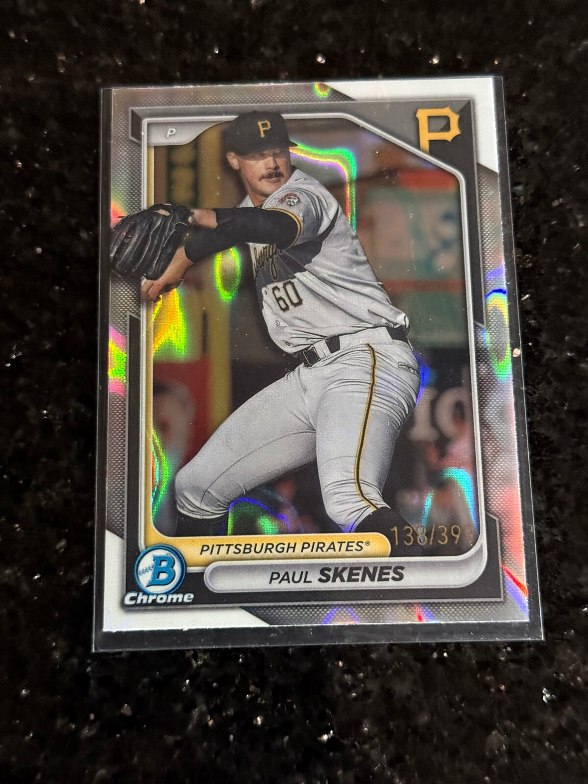 2024 Bowman - Chrome Prospects Lava Refractor #BCP-125 Paul Skenes /399 (RC)