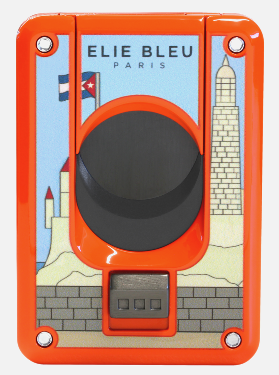 Elie Bleu Limited Edition Casa Cubana Orange Cigar Cutter, EBC4475