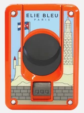 Elie Bleu Limited Edition Casa Cubana Orange Cigar Cutter, EBC4475, New In Box