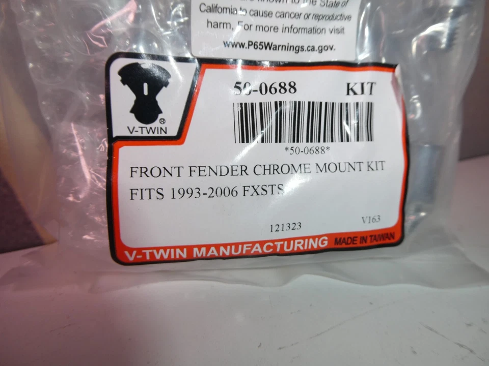 Harley Front Fender Softail Springer Chrome Suportes 93-06 FXSTS V-Twin 50-0688 D7 - Imagem 4 de 4