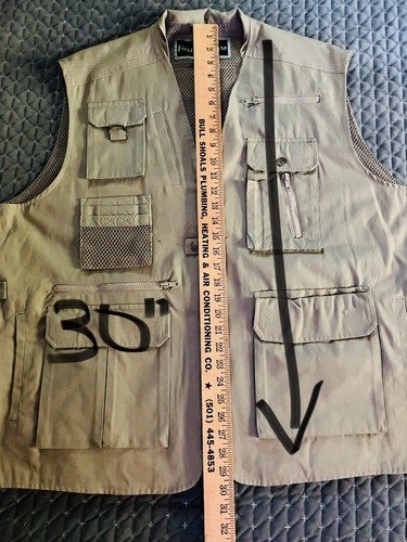 NEW Field & Stream Men XXL Fly Fishing Vest Pocket Wading Khaki Hunting 2X - Imagen 17 de 19