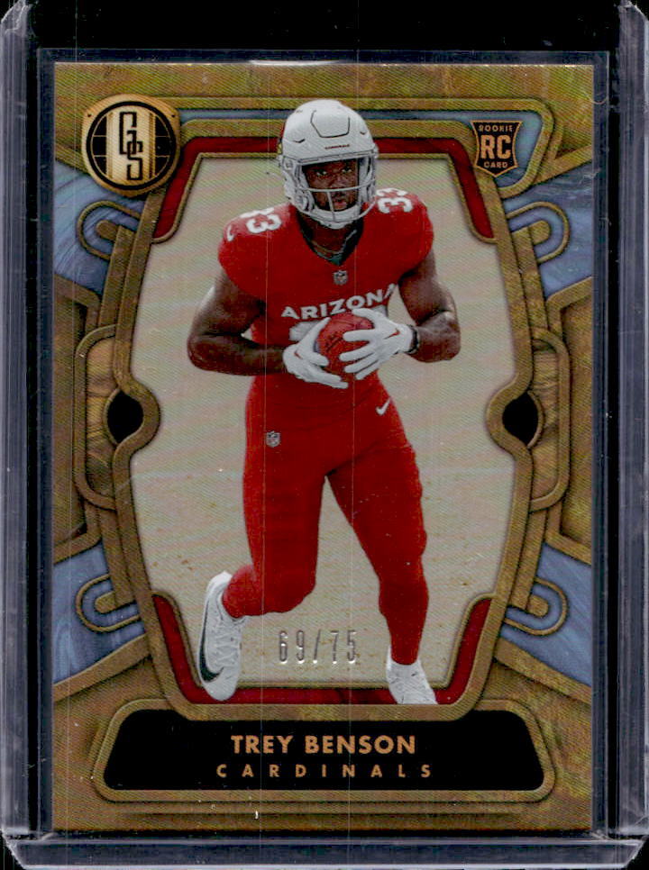 2024 Panini Gold Standard Trey Benson Platinum RC #69/75 #144 Cardinals