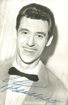 SILVIO FRANCESCO Original Autogramm signierte Kolibri Postkarte 50er Jahre