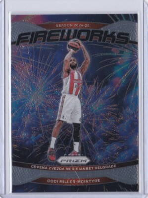 2024-25 Prizm Fireworks Codi Miller-McIntyre #5 EuroLeague