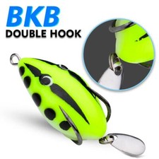 Frog Topwater Soft Pastic Fishing Lures Colorful Spinner Spoon Bass Ba^
