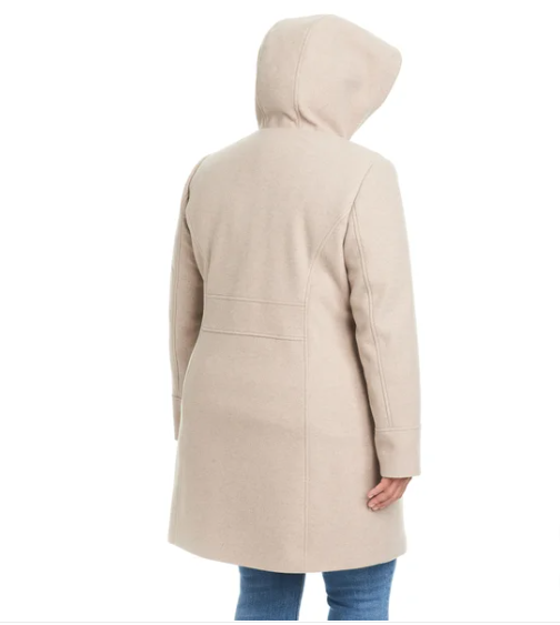 Trending Vince Camuto hooded faux wool women's zip Jacket Mid