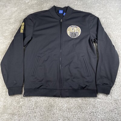 Adidas Jacket Mens Large Black 2016 All Star Game Toronto Kobe Bryant FLAWS 