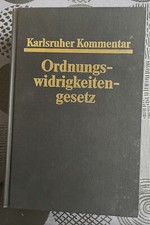 Ordnungswidrigkeiten Karlsruher Kommentar Prof. Karlheinz Boujong 2.Auflage 2000