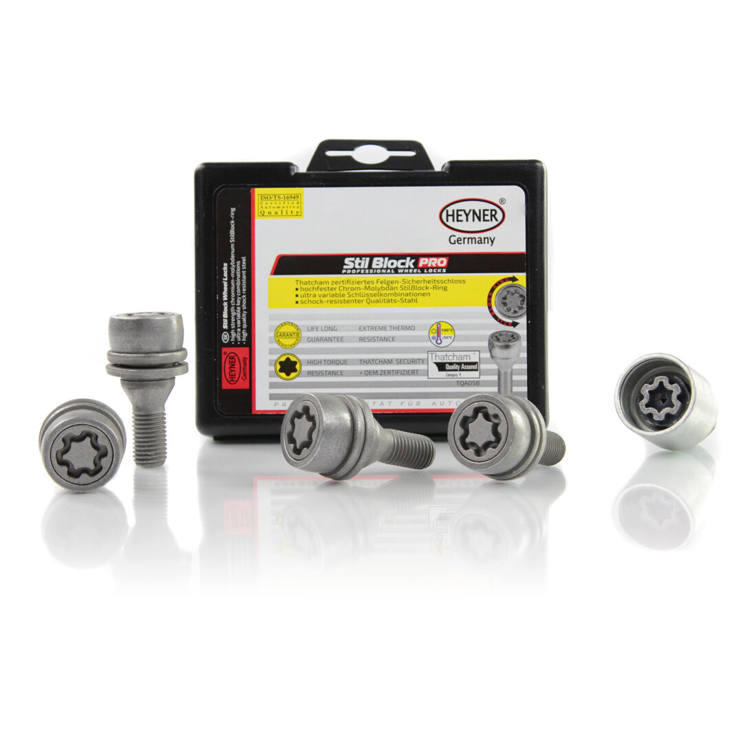 Citroen C1 2005-2014 Locking Wheel Nuts M12X1.5 Security Bolts For