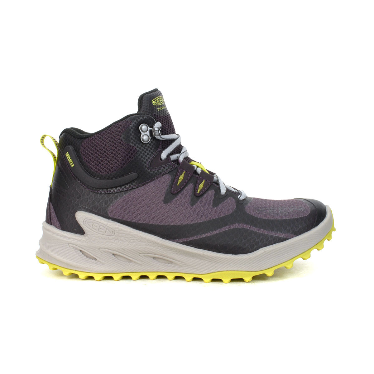 Keen Women's Zionic Mid Black Plum/Daiquiri Green Waterproof