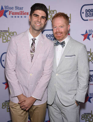 Justin Mikita Jesse Tyler Ferguson at the 2015 Annual Garden Brunc - Old Photo 1
