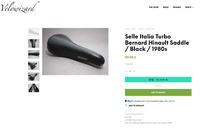 Selle Italia Turbo Bernard Hinault noire superbe état - Équipements vélos Selle Italia Turbo Bernard Hinault noire superbe état - Équipements vélos