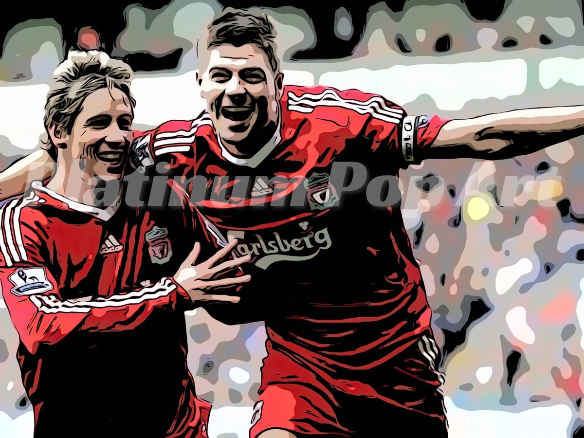 Steven Gerrard Liverpool Football Pop Art Print Digital Download