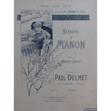Delmet Paul Stances À Manon Singing Piano