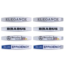 2PCS side Badge Blue Efficiency emblem ELEGANCE sticker for Mercedes benz Brabus