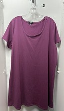 Ellos Purple Shirt Dress Size Small
