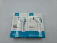 Lot of 2 No Touch Infrared Forehead Thermometer, QY-EWQ-01 -OPEN BOX- T392