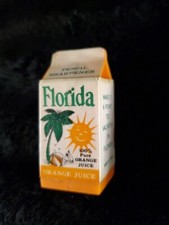 Vintage 1980’s Florida Orange Juice Carton Pencil Sharpener