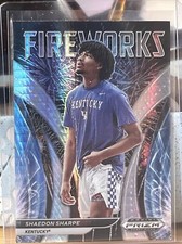 2022-23 Prizm Draft Picks Basketball Fireworks #FW-SS Shaedon Sharpe