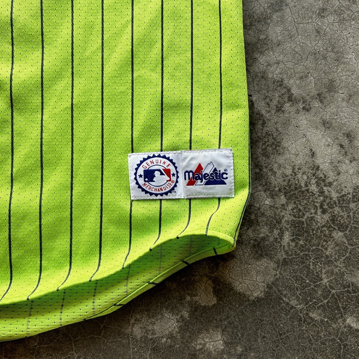Vintage Majestic MLB Mens 2XL Seattle Mariners Neon Green